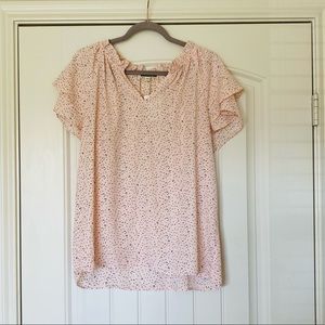 Pink Ruffle Blouse